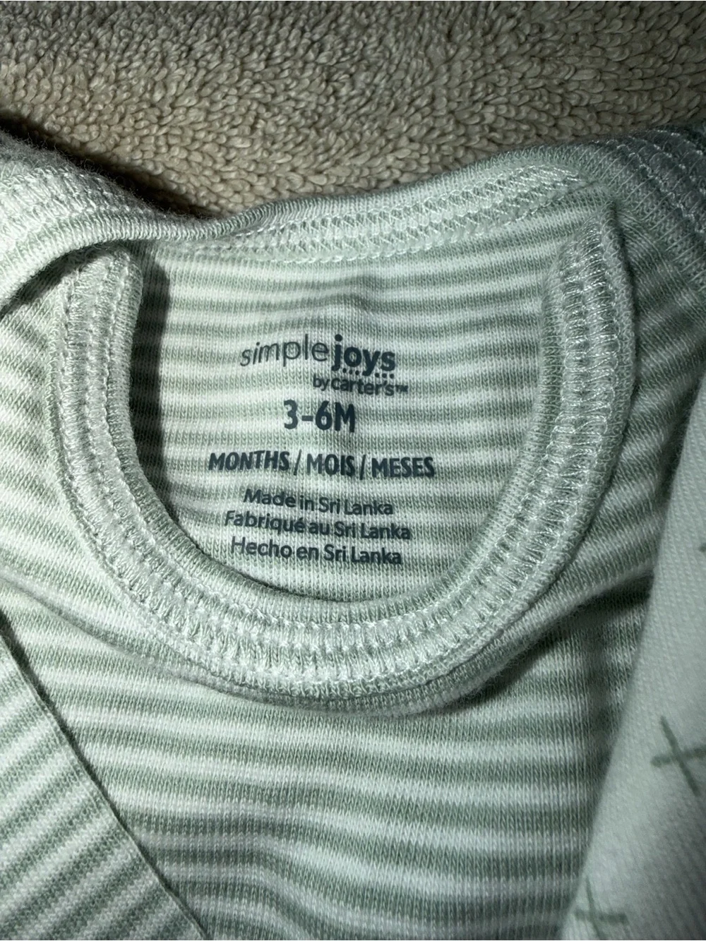 Carter's Long-Sleeve Baby Bodysuit Duo in White and Light Gray